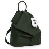 Rucsac dama din piele naturala DiAmanti Zanella Verde Scuro Pino